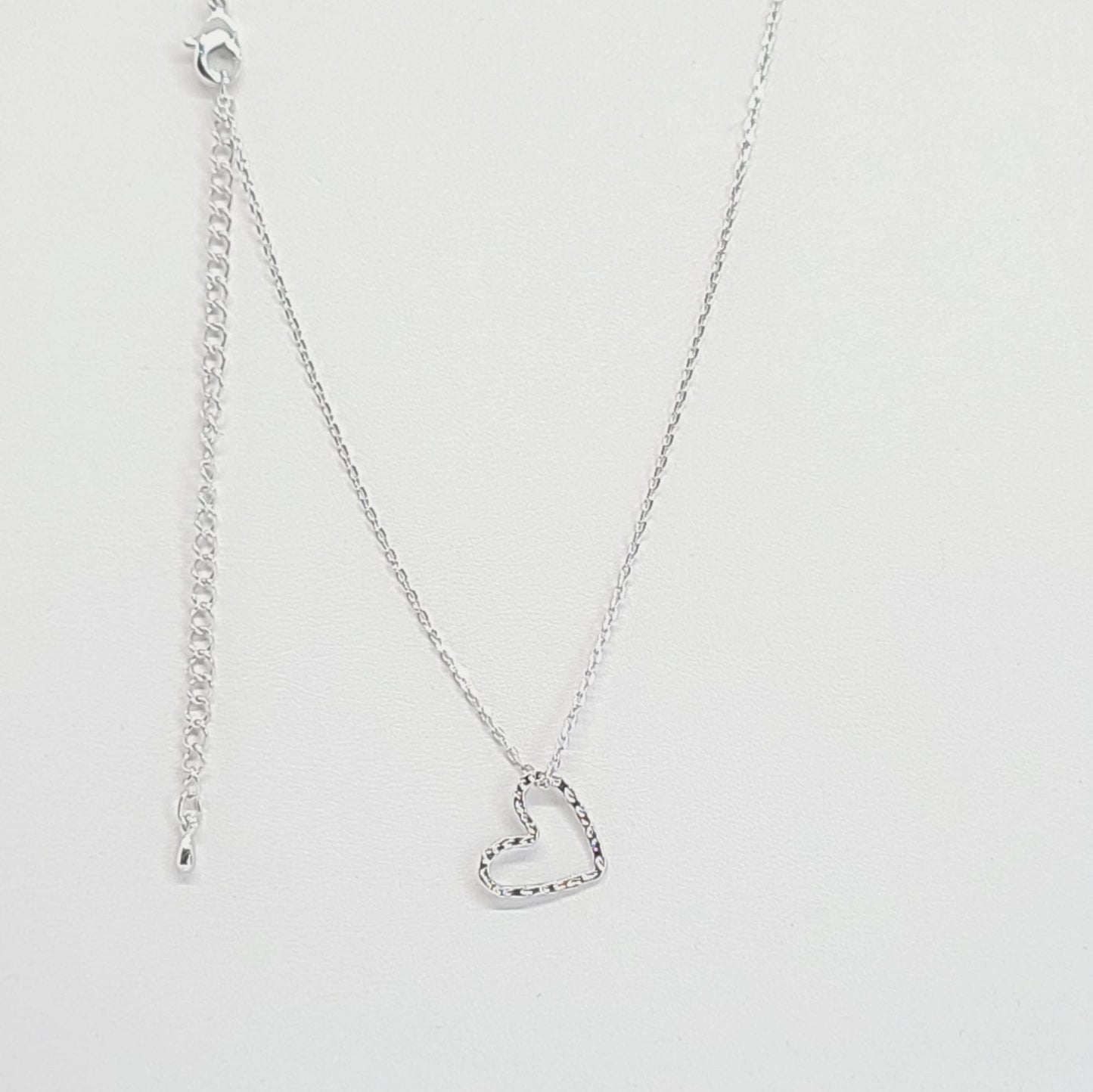 Language of the Heart Necklace by Recovery Matters Silver (Rhodium)