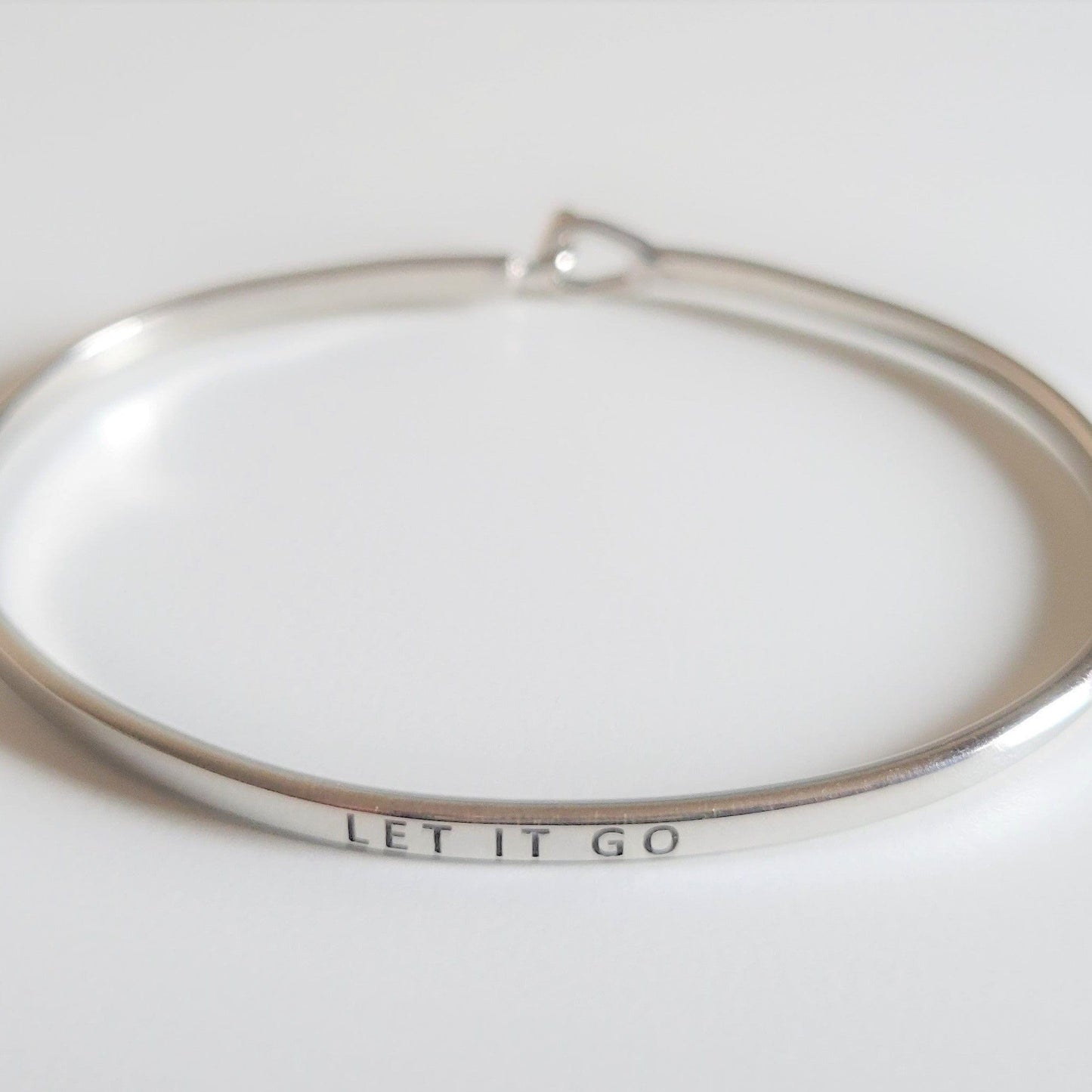 "Let It Go" Bracelet By Recovery Matters Rhodium (Silver)
