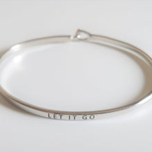Load image into Gallery viewer, &quot;Let It Go&quot; Bracelet By Recovery Matters Rhodium (Silver)
