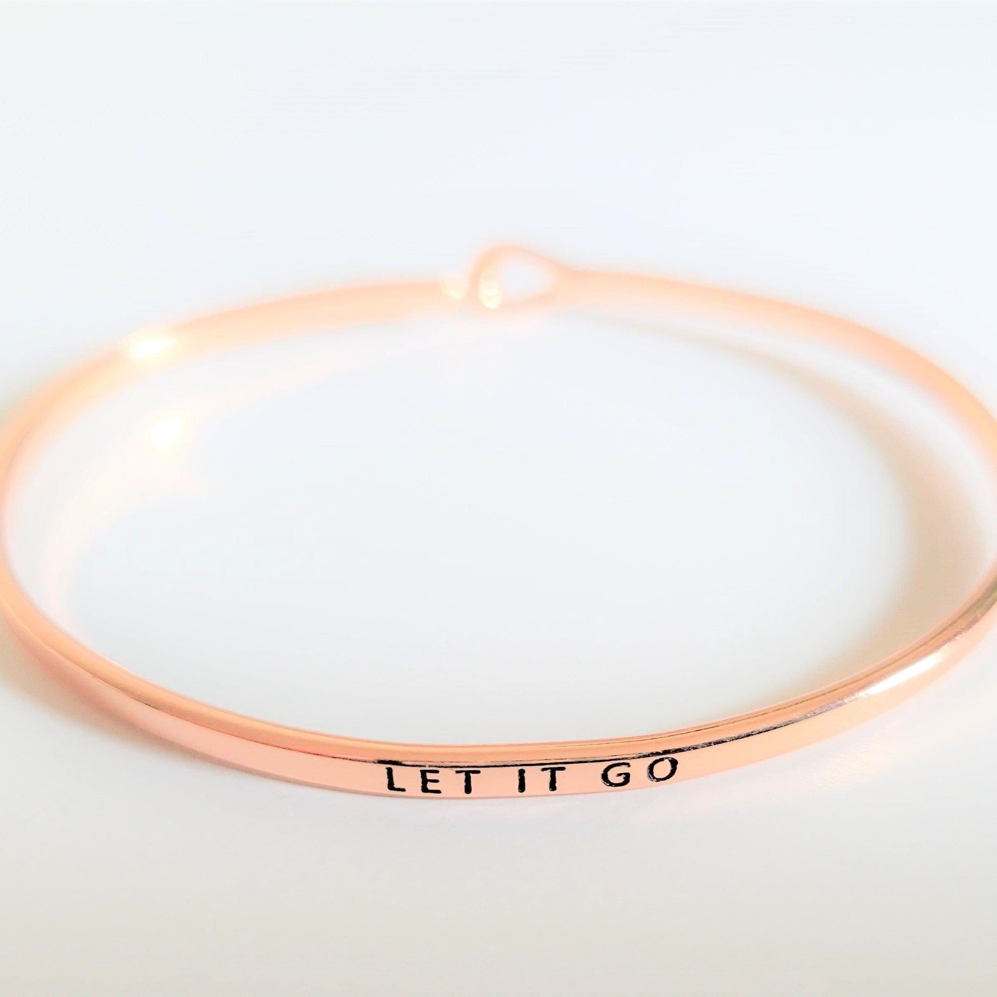 "Let It Go" Bracelet By Recovery Matters Rose Gold