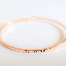 Load image into Gallery viewer, &quot;Let It Go&quot; Bracelet By Recovery Matters Rose Gold

