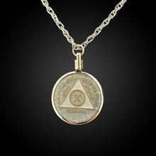 Load image into Gallery viewer, Medallion Necklace Holder Gold
