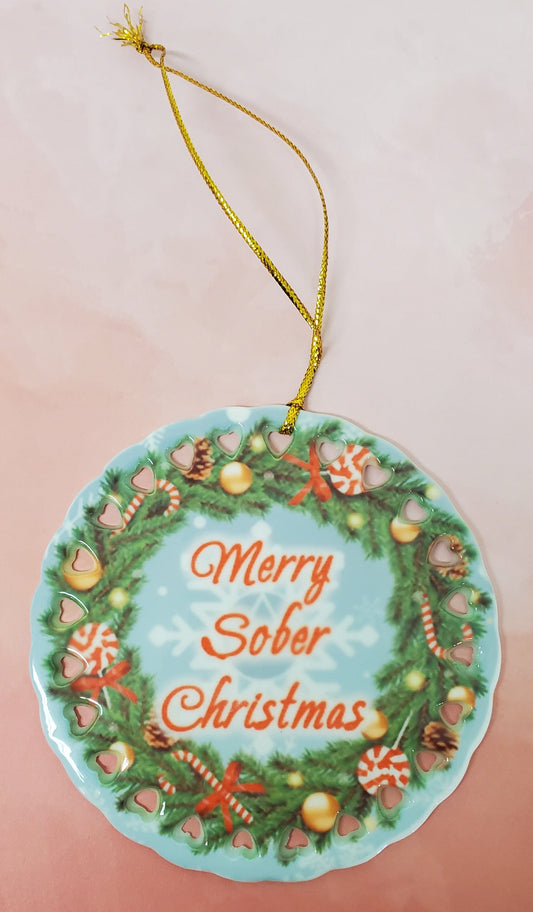 Merry Sober Christmas Ornament