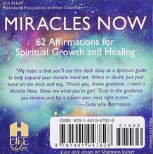 Load image into Gallery viewer, Miracles Now Affirmations Deck
