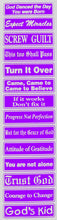 Load image into Gallery viewer, Multiple Recovery Sayings Strip Purple

