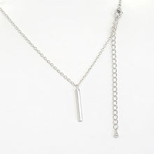 Load image into Gallery viewer, On the Beam Necklace by Recovery Matters Silver (Rhodium)

