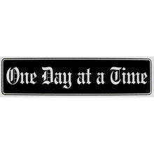 Load image into Gallery viewer, One Day At A Time Bumper Sticker black
