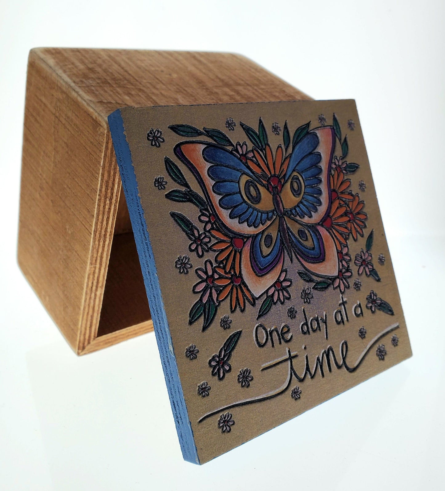 One Day at a Time Butterfly God Box