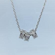 Load image into Gallery viewer, Pause, Pray, Proceed Silver Necklace By Recovery Matters
