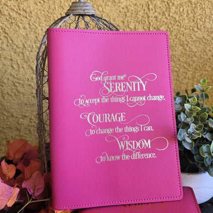 Book Cover | Silver Serenity Prayer | Pink