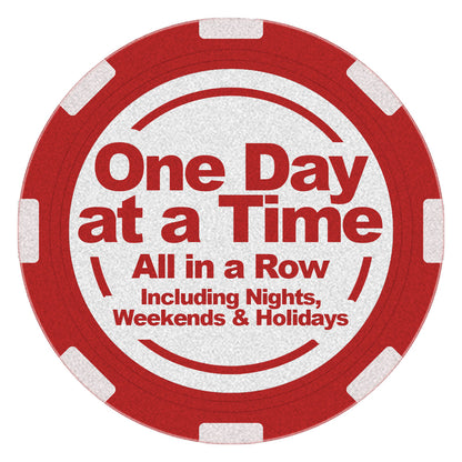 Poker chip for the Days and Months of Recovery