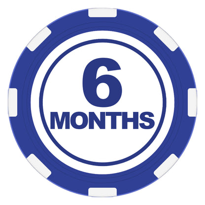 Poker chip for the Days and Months of Recovery