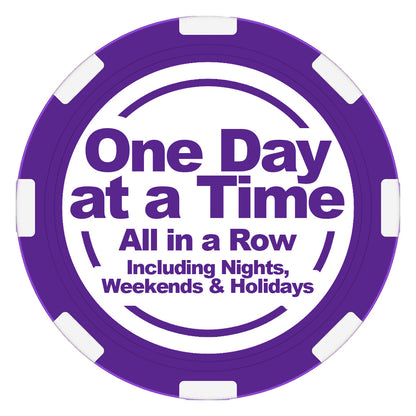 Poker chip for the Days and Months of Recovery