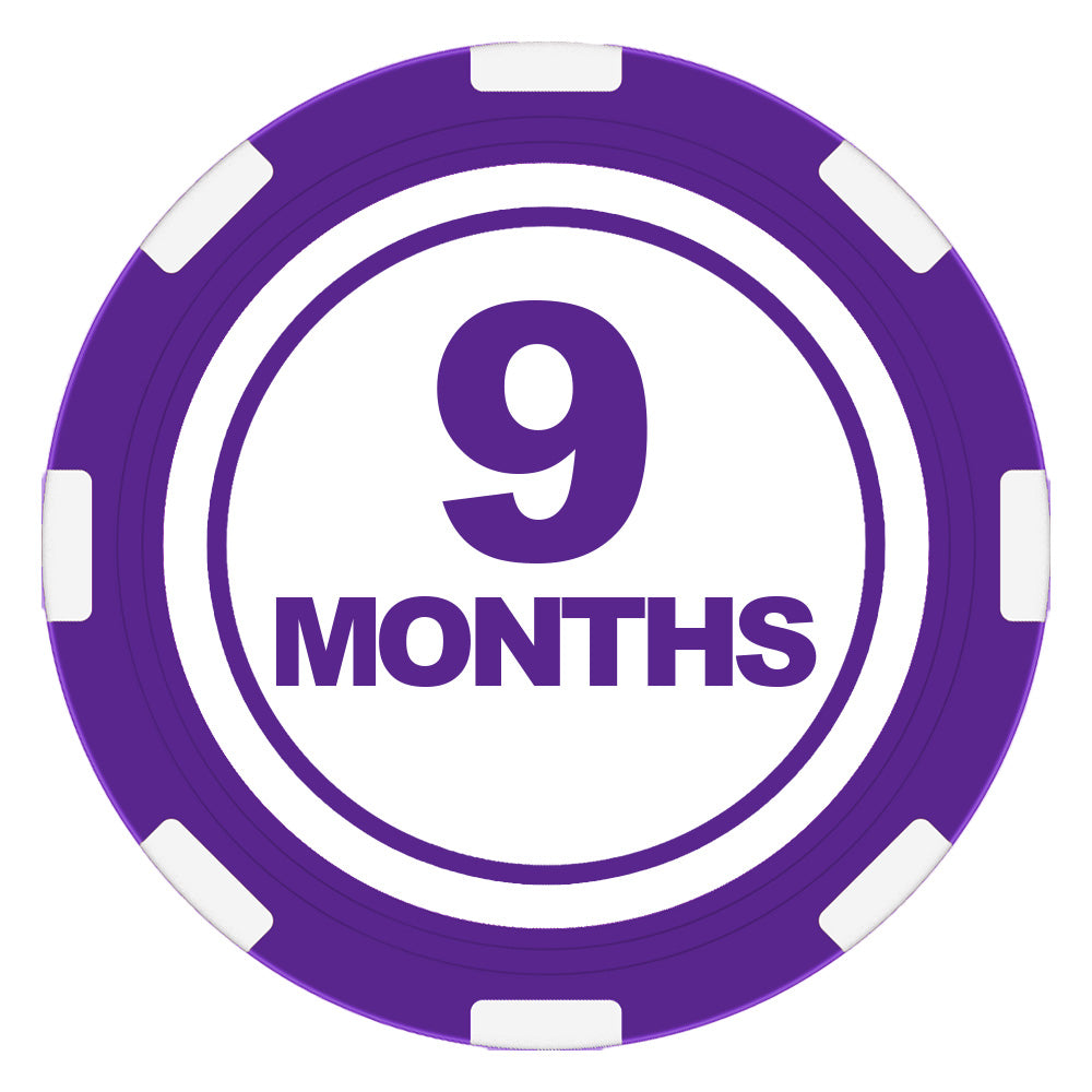 Poker chip for the Days and Months of Recovery