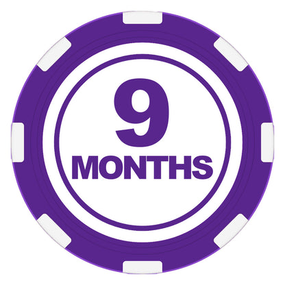 Poker chip for the Days and Months of Recovery