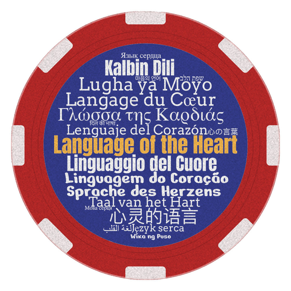 AA 90th Year Commemorative - Language of the Heart Poker Chip