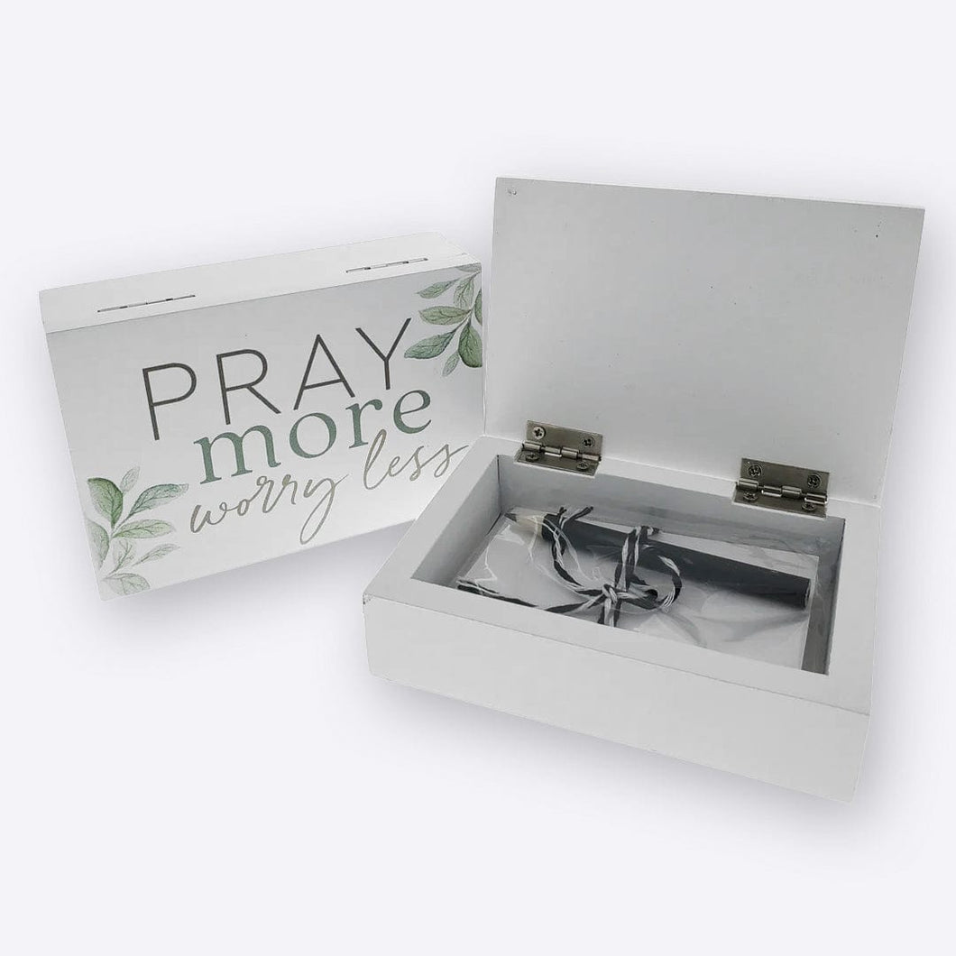 Pray More Worry Less God Box