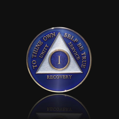 AA Recovery Medallion - Big Book Blue