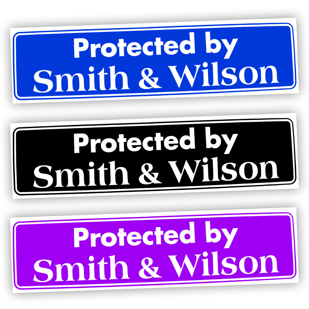 Protected By Smith & Wilson Bumper Sticker