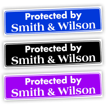 Protected By Smith & Wilson Bumper Sticker