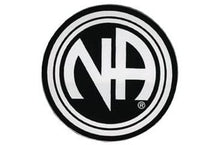 Load image into Gallery viewer, Round Narcotics Anonymous Initial Recovery Sticker, Available In 8 Colors Black/Chrome
