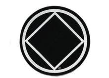 Load image into Gallery viewer, Round Narcotics Anonymous Recovery Symbol Sticker, Available In 8 Colors Black/Chrome

