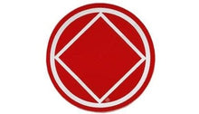 Load image into Gallery viewer, Round Narcotics Anonymous Recovery Symbol Sticker, Available In 8 Colors Red/Chrome
