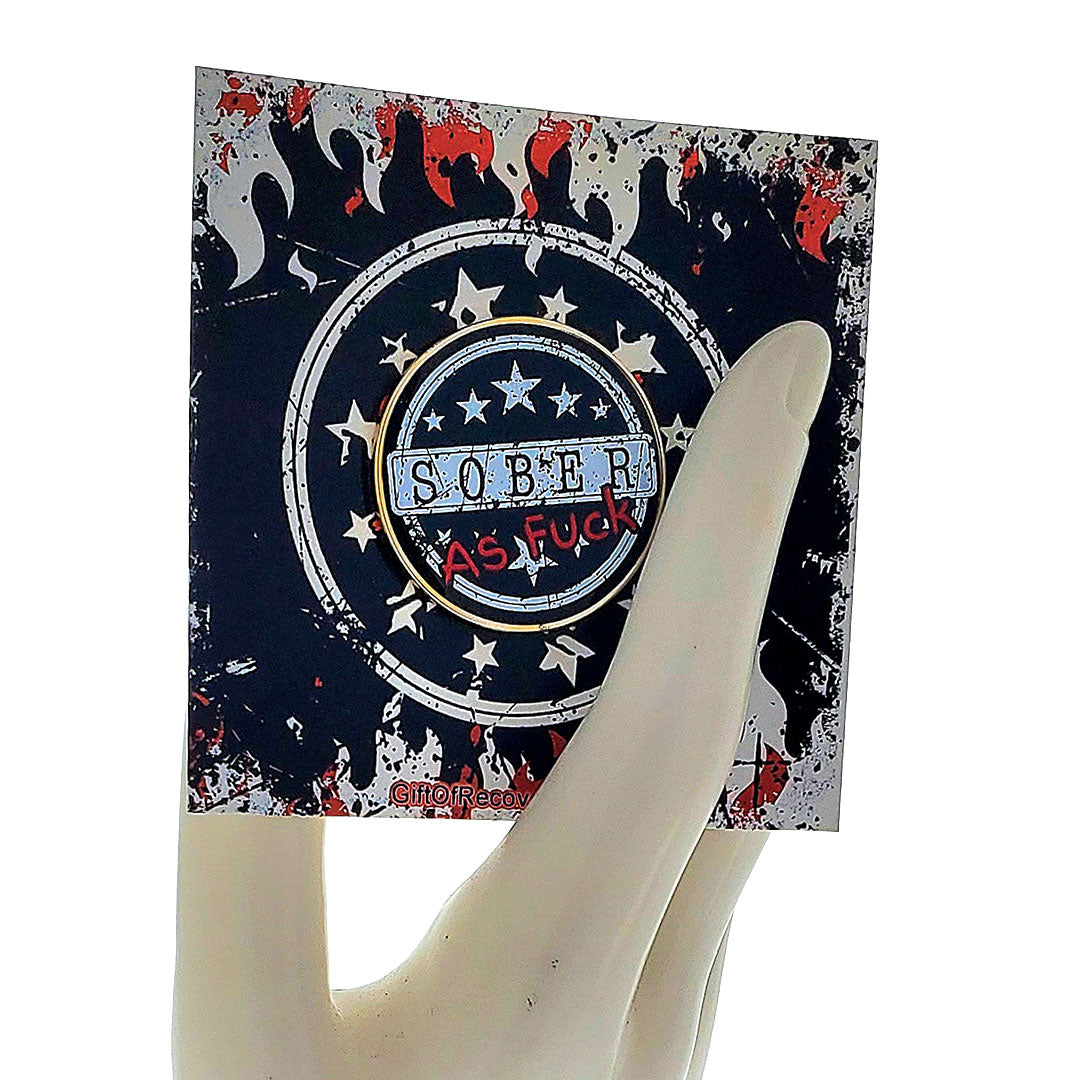 "Sober As Fuck" Recovery Celebration Value Gift Box 3x3