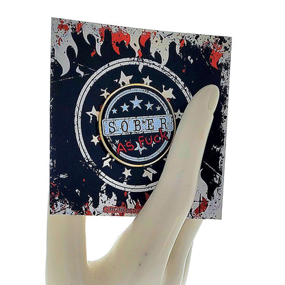 "Sober As Fuck" Recovery Celebration Value Gift Box 3x3