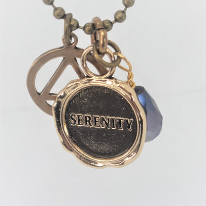 Serenity Necklace With AA Charm By Recovery Matters