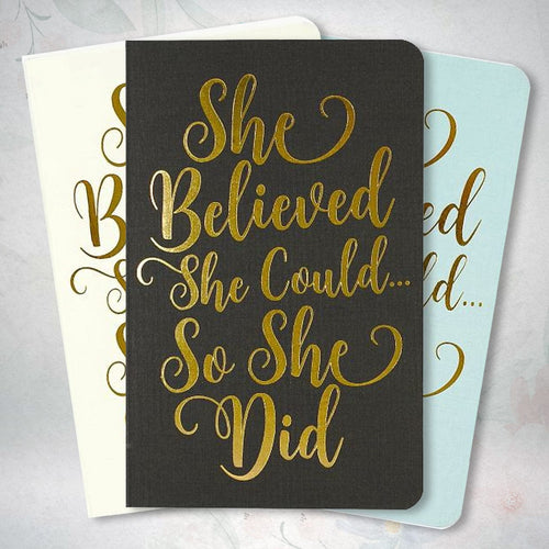 She Believed She Could Jotter Mini Notebook