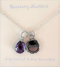 Load image into Gallery viewer, Silver Toned Miracles Necklace By Recovery Matters
