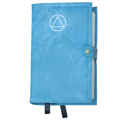 Sky Blue Double Book Cover With AA Symbol For Hardcover Books