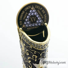 Load image into Gallery viewer, Sober Cowgirl Collector Bling Box/Sobriety Chip Holder (with Chip)
