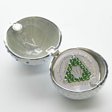 Load image into Gallery viewer, Sober Golfer Bling Box/Sobriety Chip Holder (with Chip)
