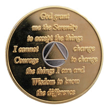 Load image into Gallery viewer, Sobriety Chip AA Bi-Plated
