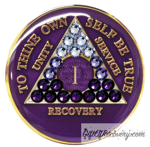 Heart Shaped AA Chip Holder, NA Coin Holder, Sobriety Gift, Recovery Gift,  Gift for Alcoholic, Recovery Medallion, AA Chip Display, 12 Step 
