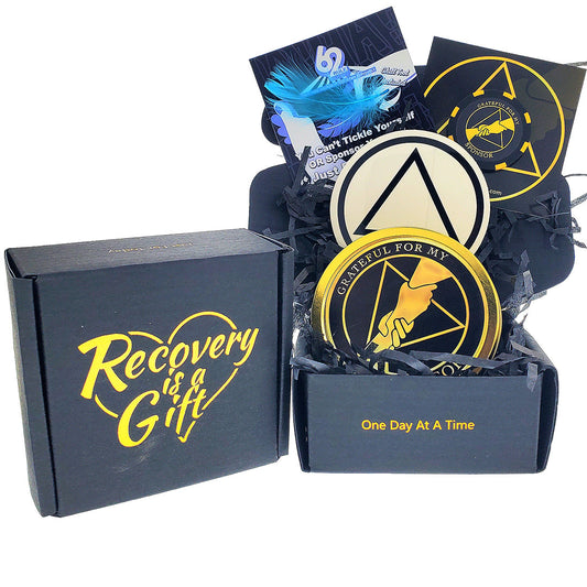 "Grateful for My Sponsor" Recovery Celebration Value Gift Box 3x3