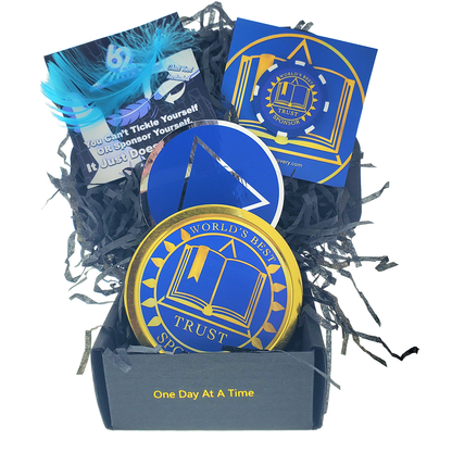 "World's Best Sponsor" Recovery Celebration Value Gift Box 3x3