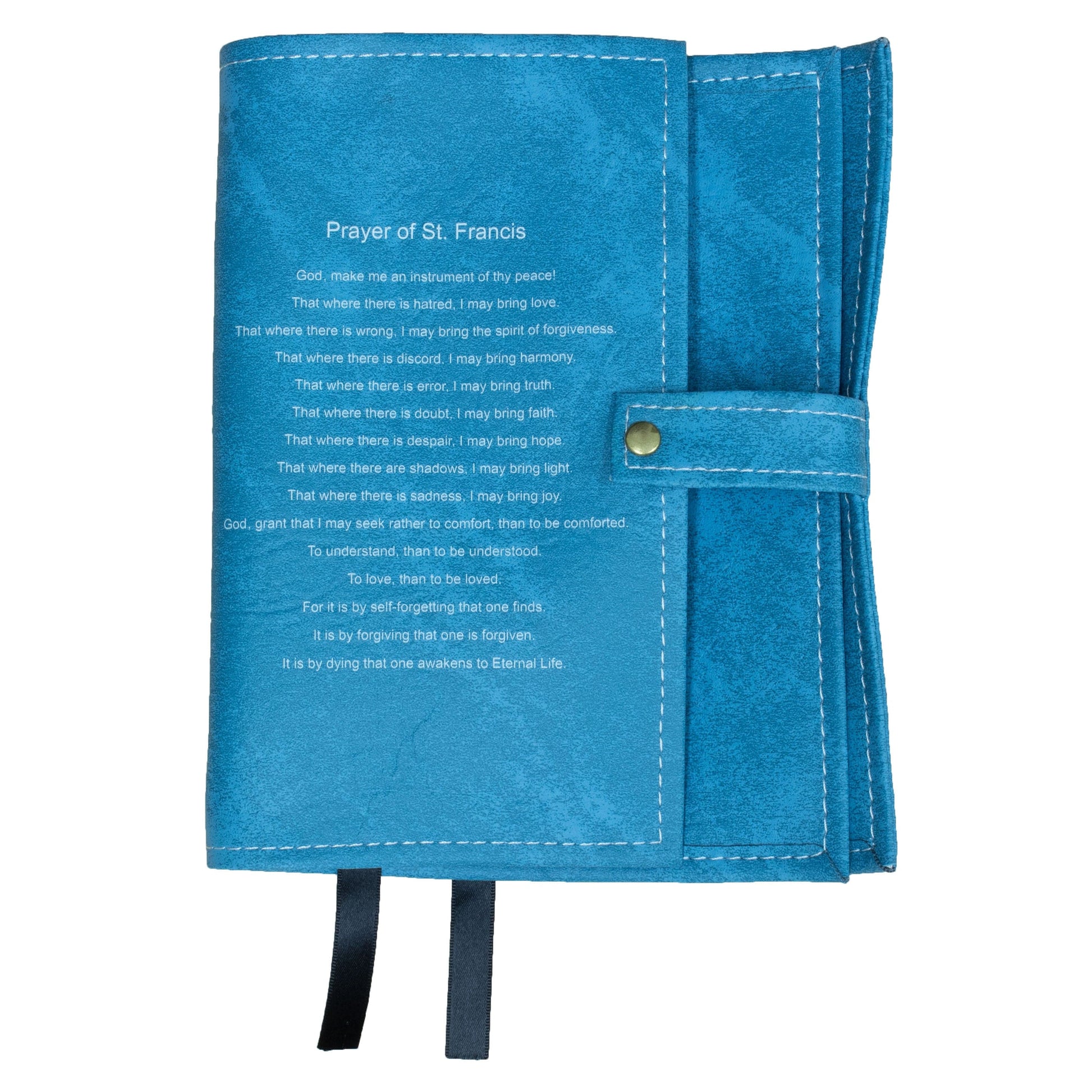 St. Francis Prayer Sky Blue Double Book Cover