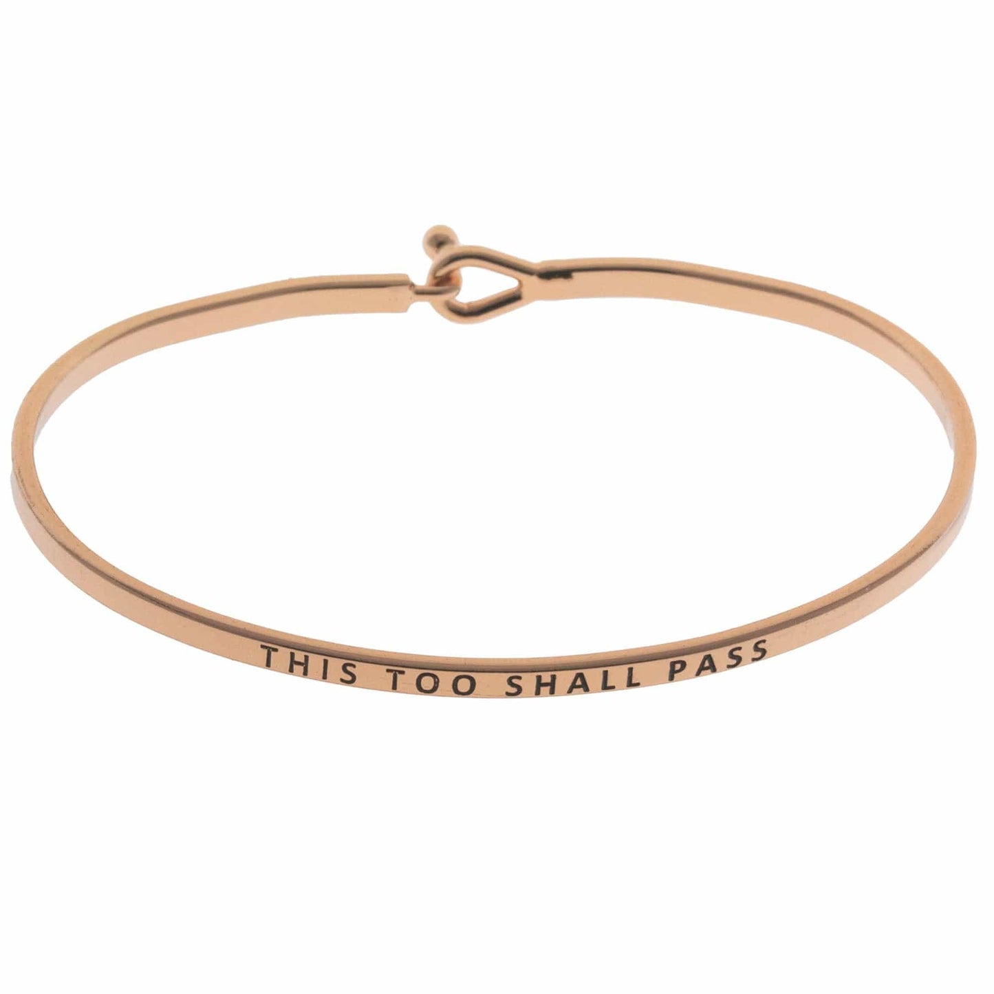 "This Too Shall Pass" Bracelet By Recovery Matters Rose Gold