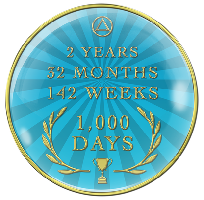 1,000 Days Recovery Medallion