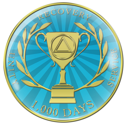 1,000 Days Recovery Medallion