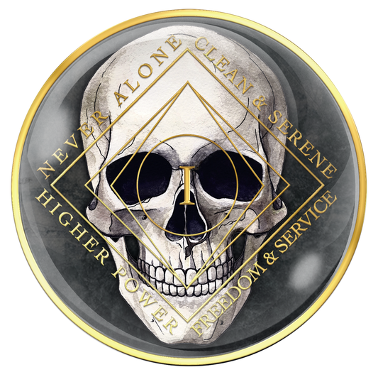 Clean Time Chip Black with Skull
