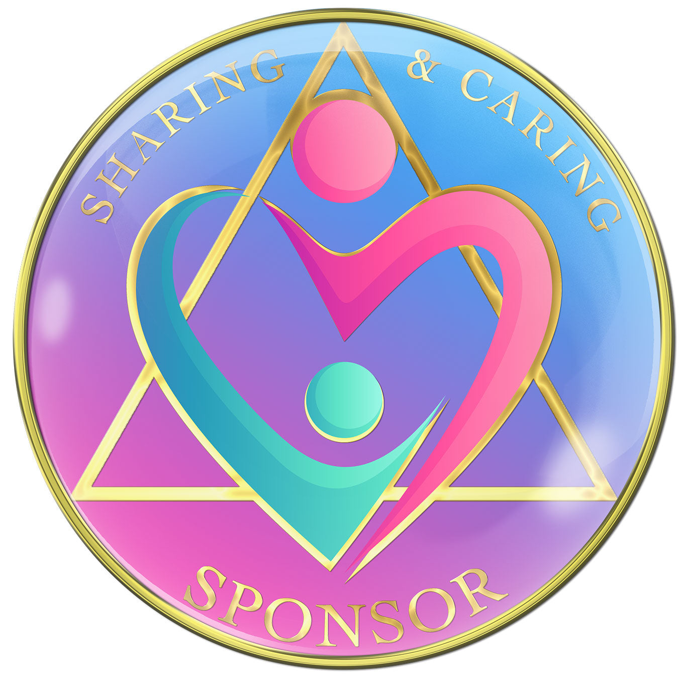 AA Sponsor Medallion - "Sharing & Caring"