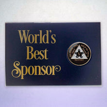 Load image into Gallery viewer, World&#39;s Best Sponsor Coin Holder Plaque Black (Horizontal)
